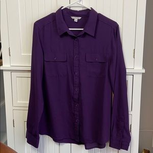 vintage purple long sleeve button down